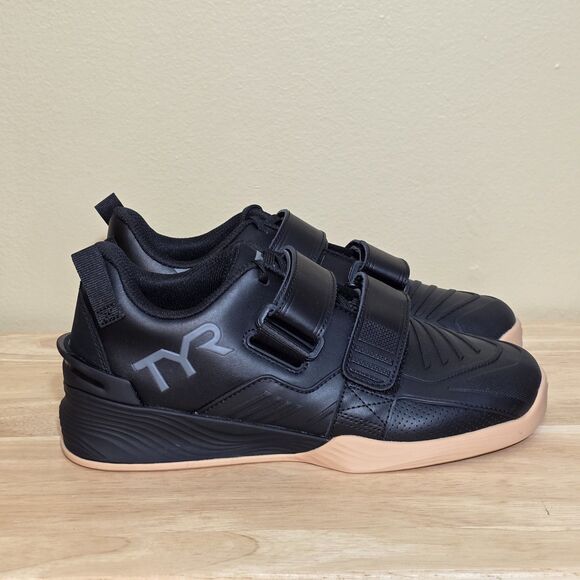 TYR L-2 Lifter Weightlifting Shoes Black Gum Grey Men's Size 8 Women's 9.5